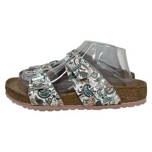 Birkenstock Womens Sydney Vegan Birko-Flor Paisley Watercolor Sandals Size 9 40